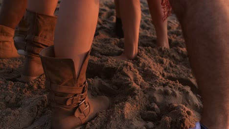 Close-up-of-people-dancing-during-beach-party/Dabrowa-Gornicza/Poland