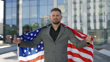 proud american businessman
