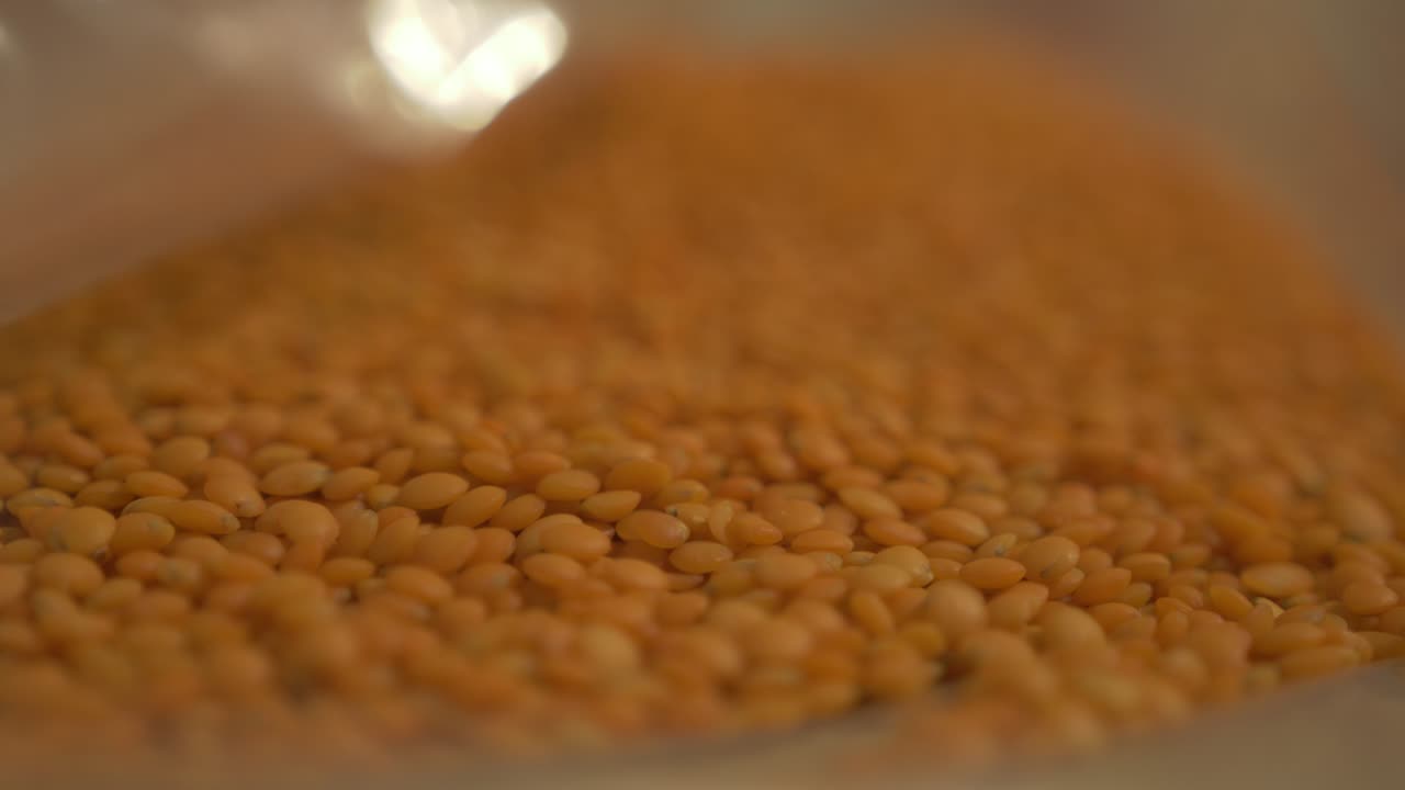 Lentils close up shallow depth of field
