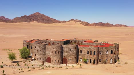 namib 사막 나미비아 1의 sossusvlei 지역에 있는 화려한 르 미라지 리조트 롯지 호텔 성 및 스파의 공중
