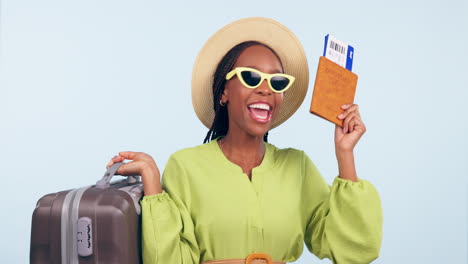 happy woman, passport success