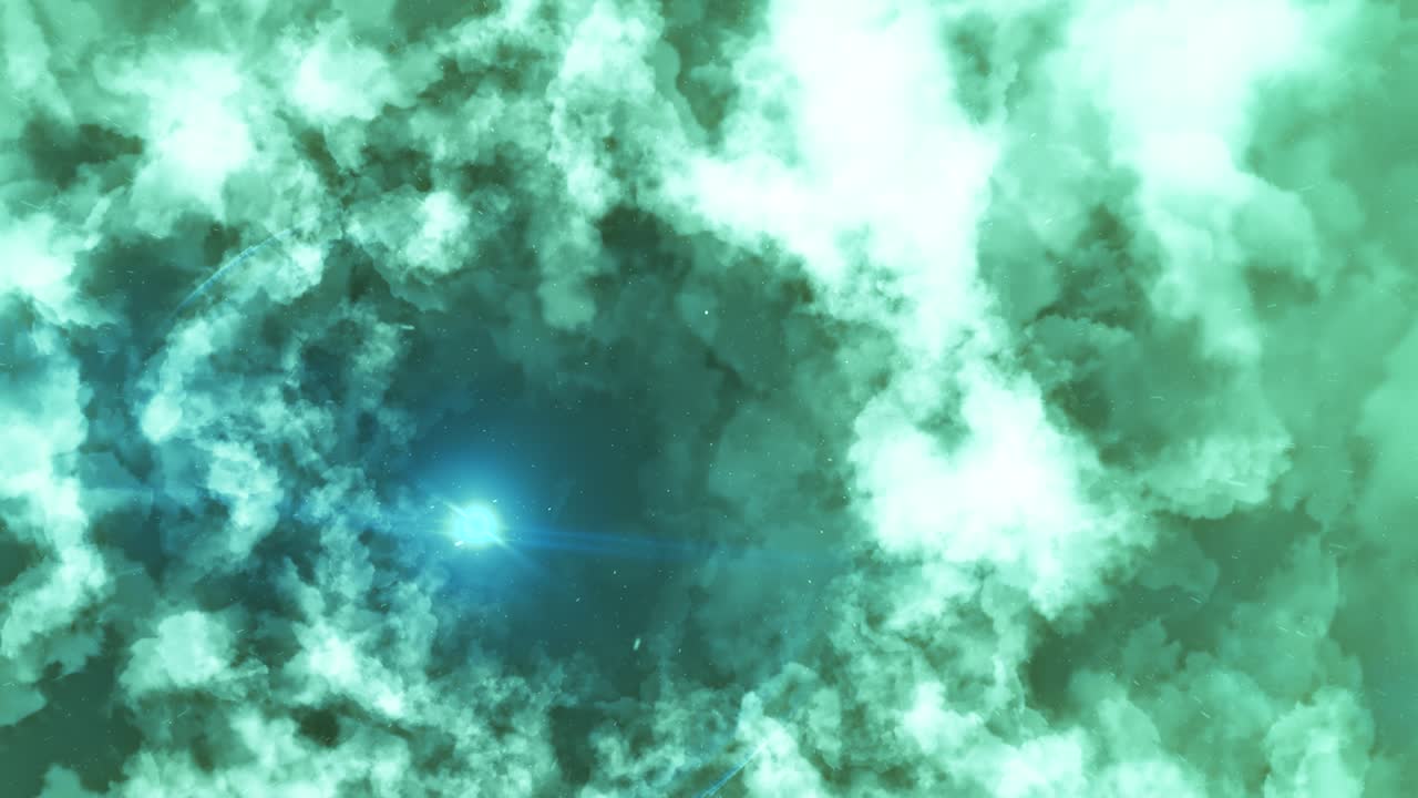 신비로운 녹색 성운