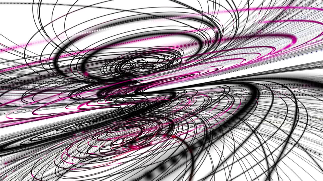 Fantastic animation with particle stripe wave object in slow motion, 4096x2304 loop 4K