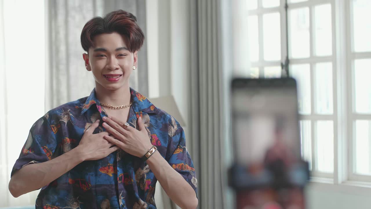 Man Making a Video Call