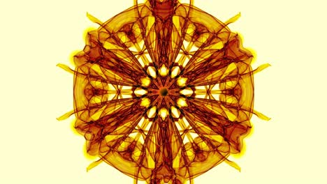 gold fractal patterns on beige background, live fractal video, mandala for harmony obtaining