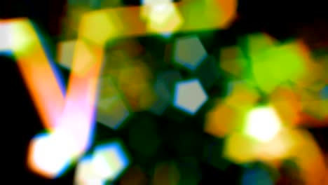 luces verdes estrella bokeh