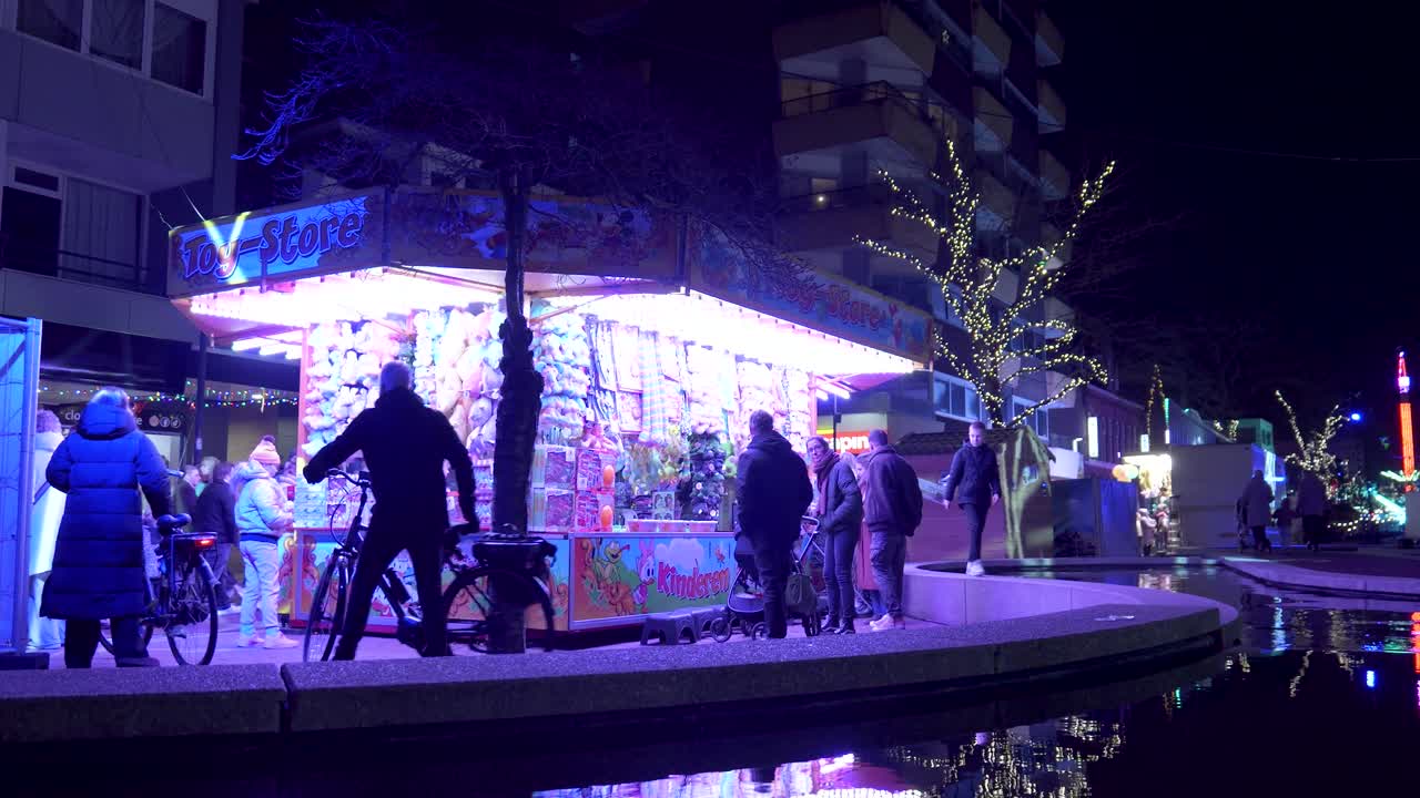 Night Market with Toys and Lights