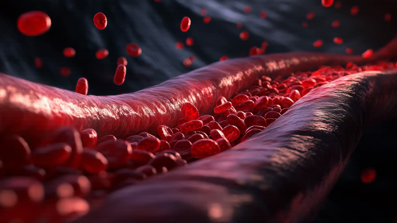 flujo sanguíneo a través de los vasos sanguíneos