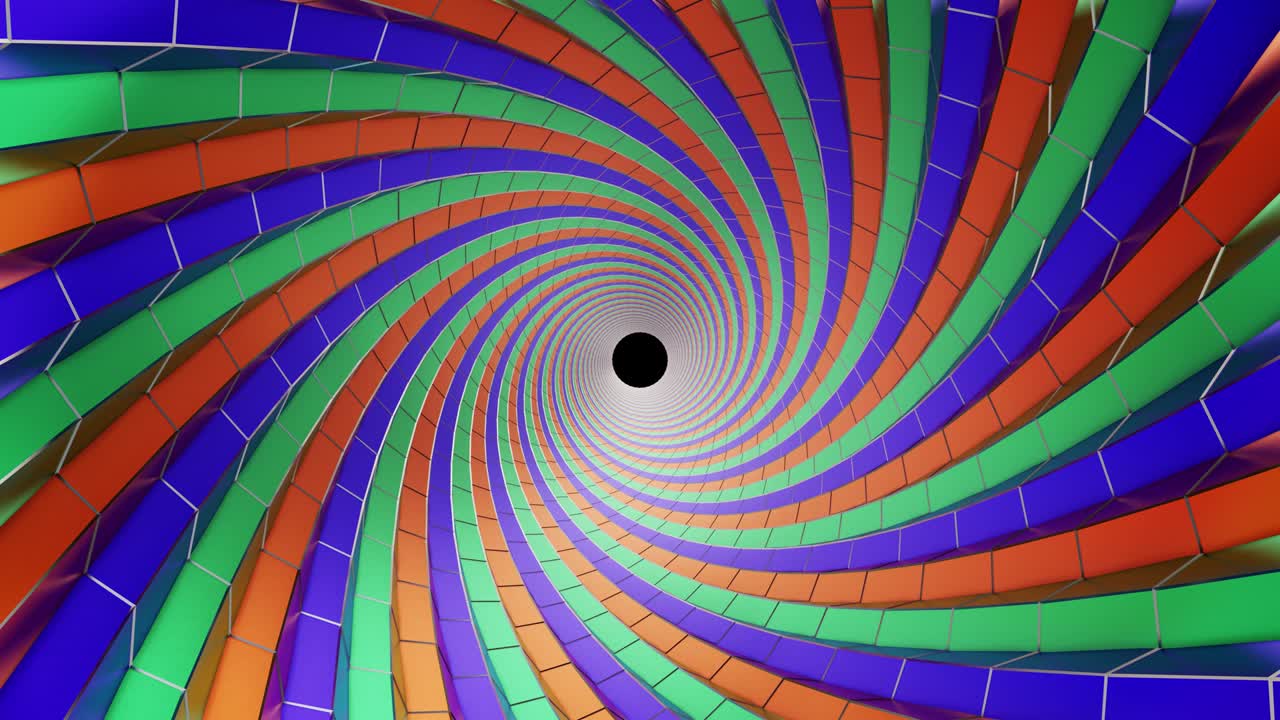 el fondo del vórtice giratorio es una espiral 3d giratoria.