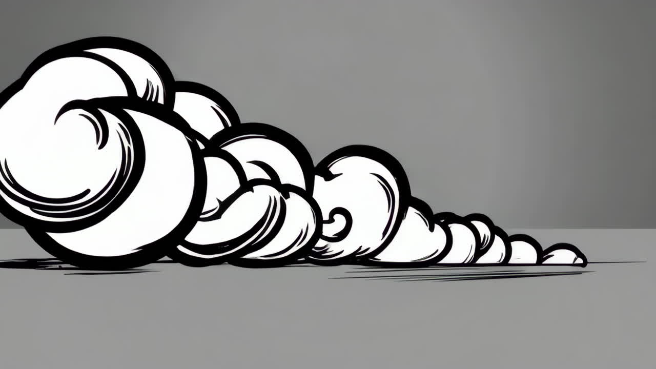 Comic Book Style Explosion and Smoke Visual Effects