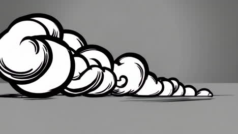 comic book style explosion and smoke visual effects