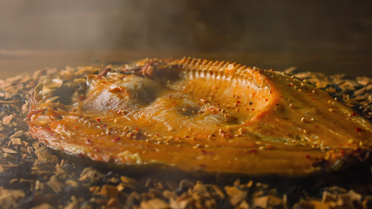 델리케테센 아이디 생선과 향신료를 흡연 한 어리