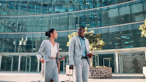 business colleagues traveling together