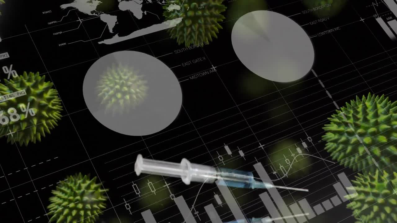 코로나19 세포의 이동에 대한 통계적 데이터 처리
