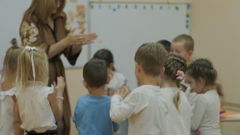 preschool preparation lesson at learning center