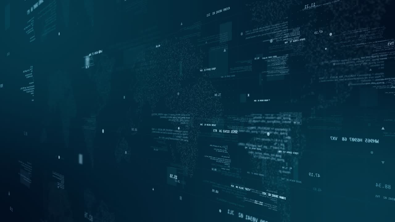 gráfico de movimiento del ciberespacio digital azul con código de programa levitación en mapa futurista tecnología de fondo concepto de fondo abstracto
