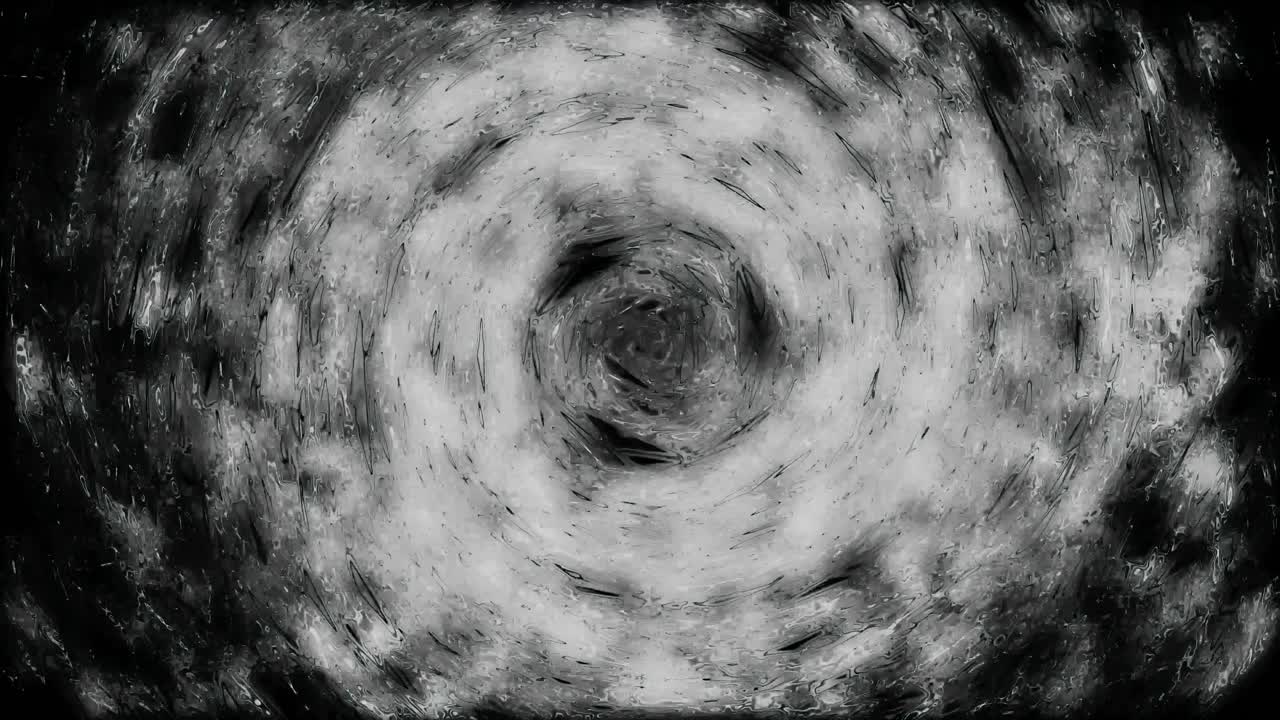 추상적인 흑백 회전 패턴