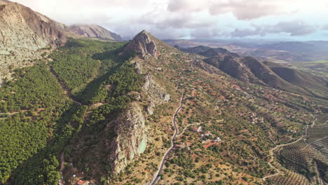 landscape near el chorro spain malaga