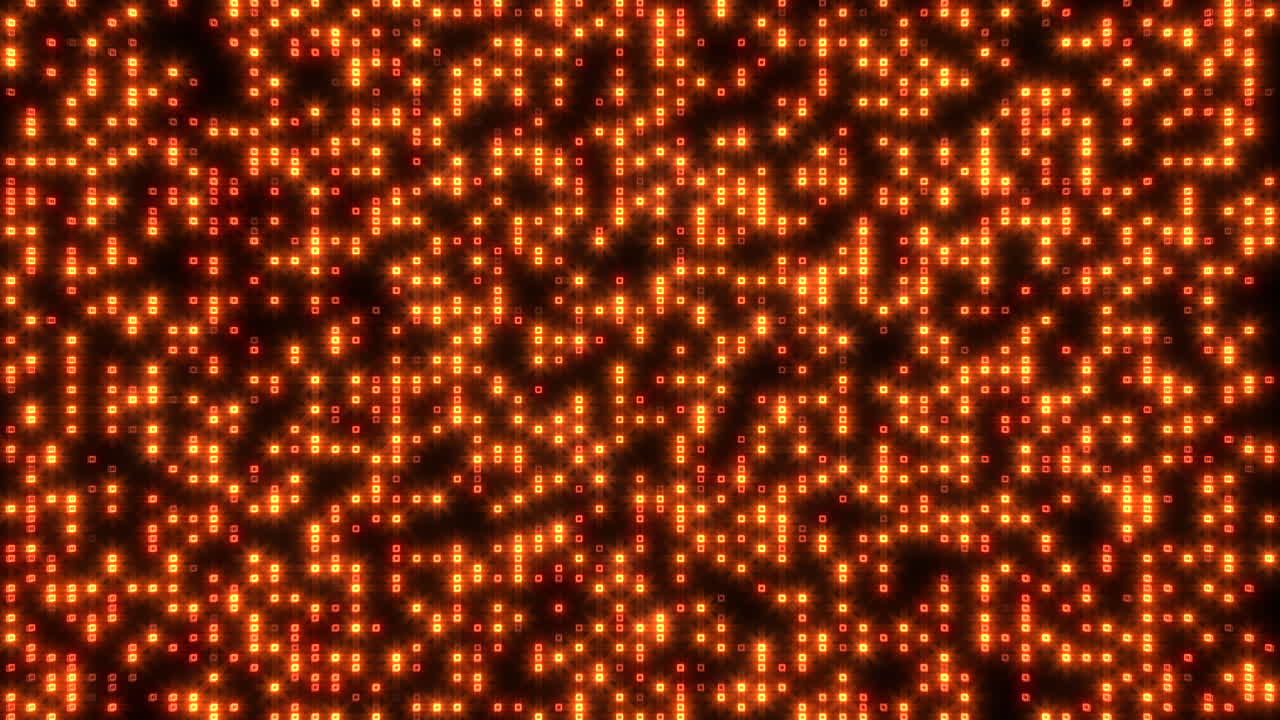 Vibrant grid of orange and yellow pixels