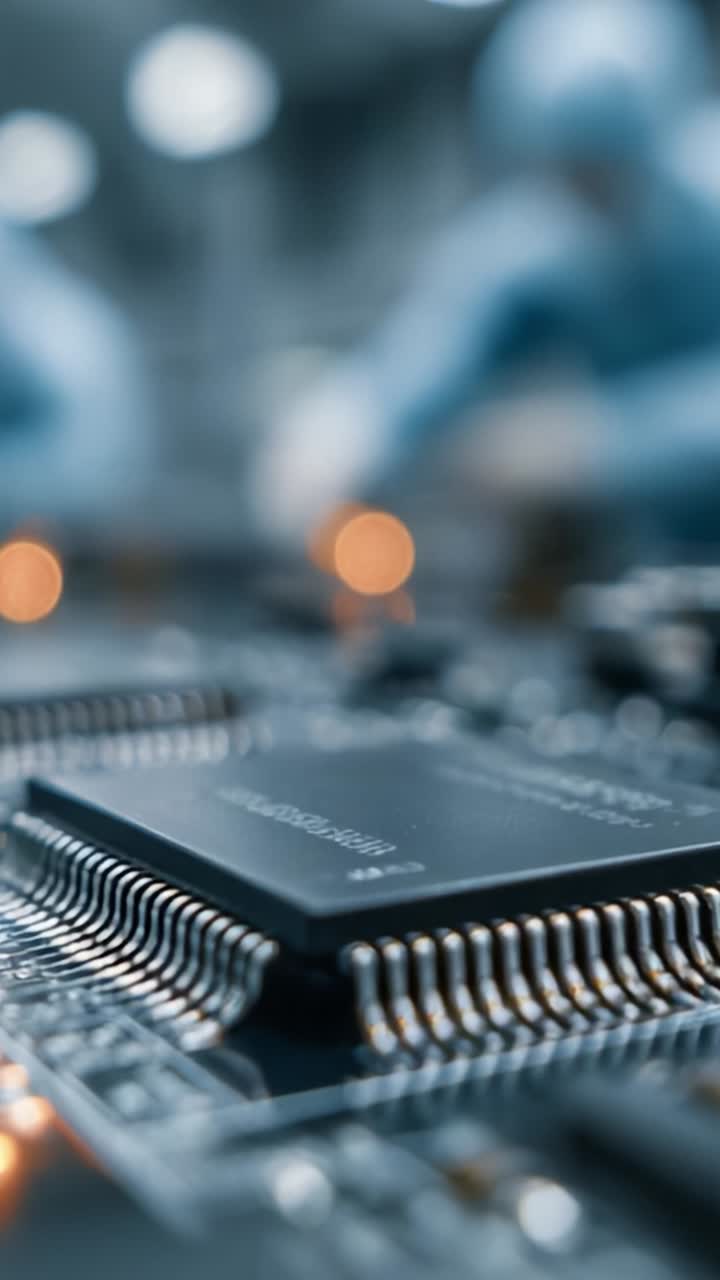 Exploring the Intricate Design and Functionality of Advanced Microprocessors in a High-Tech Manufacturing Environment