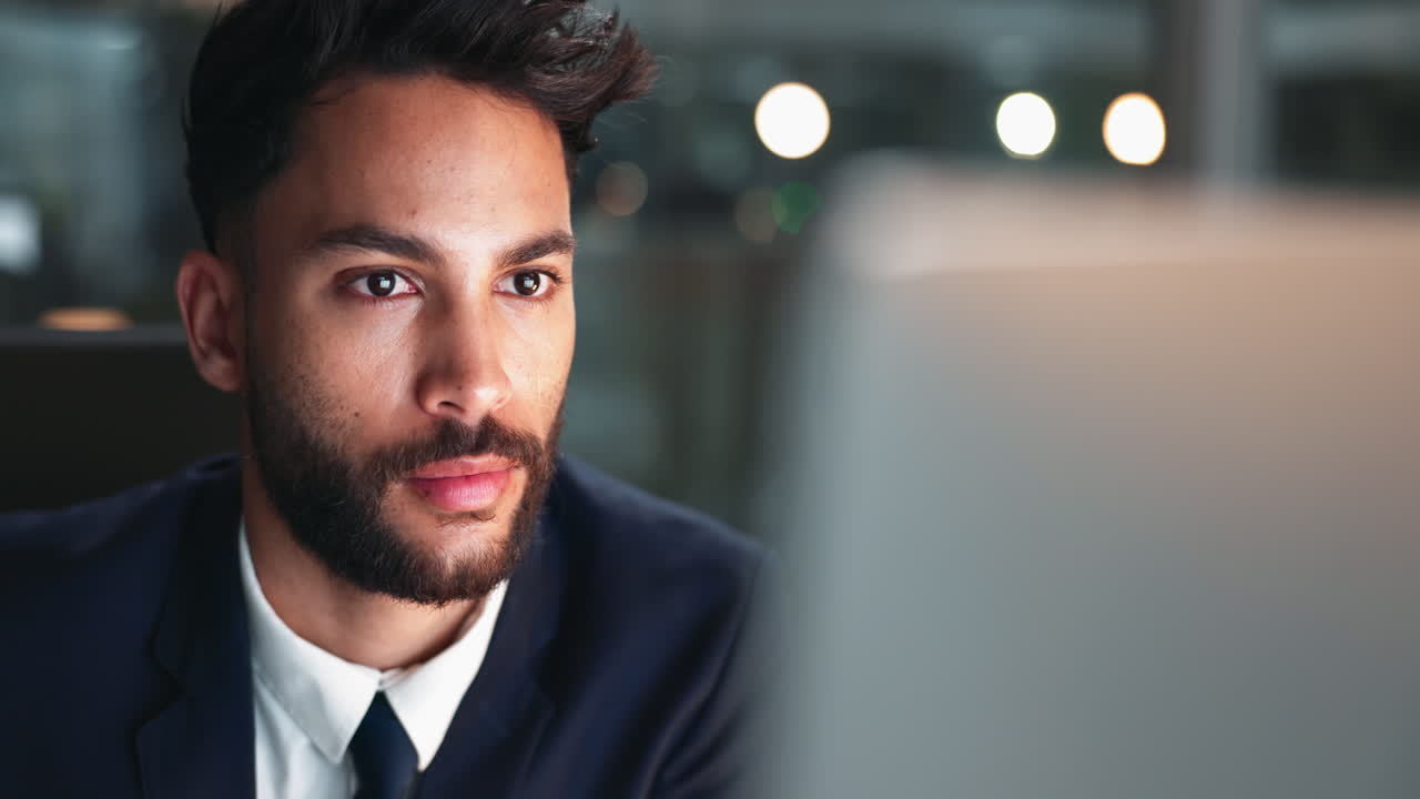 Portrait of a businessman working in his office