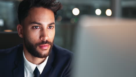 portrait of a businessman working in his office