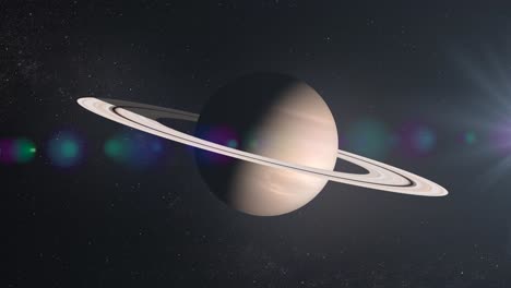 saturn in space