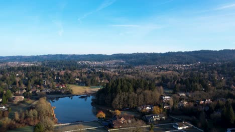 toma aérea de drones de 4k con vistas al noroeste del pacífico