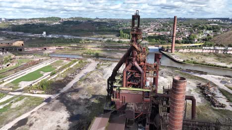 blast furnace in charleroi, belgium