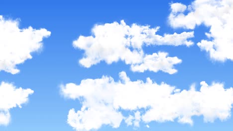 beautiful abstract clouds with blue sky loop animation background green screen.