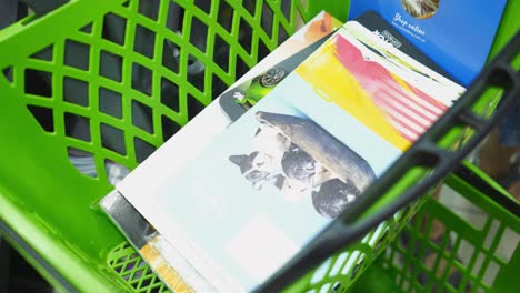 vinnitsa, ukraine - august 20, 2018: school goods in the store. purchase of stationery
