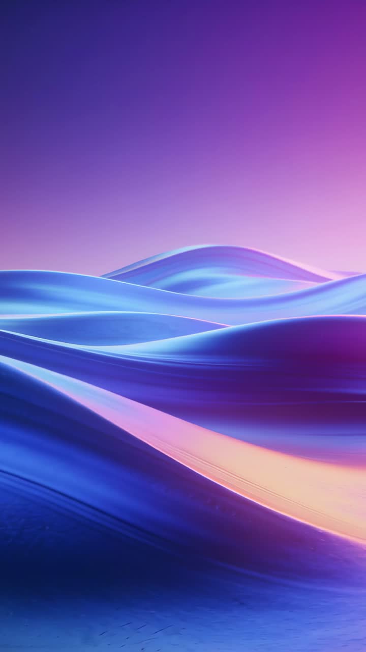 Abstract Iridescent Waves Flowing with Gradient Colors