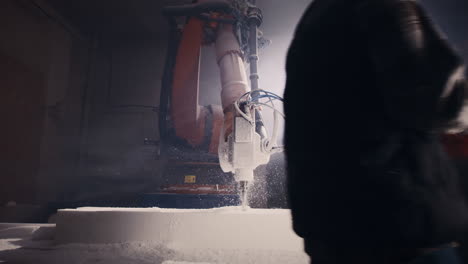 espuma para robot de corte industrial