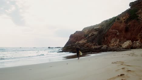 surfer on a beach