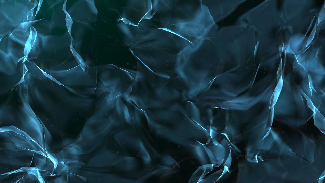 Fluid blue watery waves flowing on abstract luxury background. Elegant motion visual ideal for spa hotel, wellness branding and business presentations