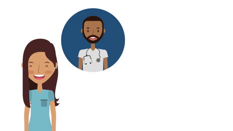 professional female doctor medical character animation