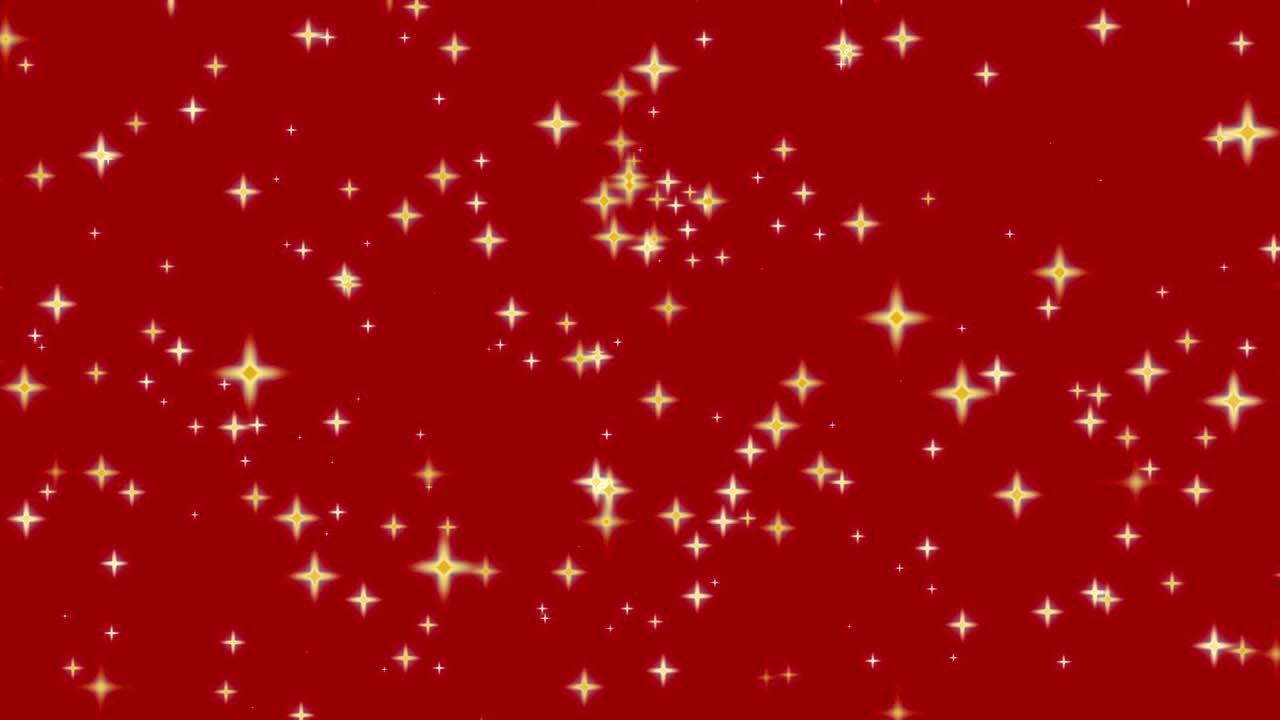 빨간 바탕에 노란색 별이 빛나고 있습니다.