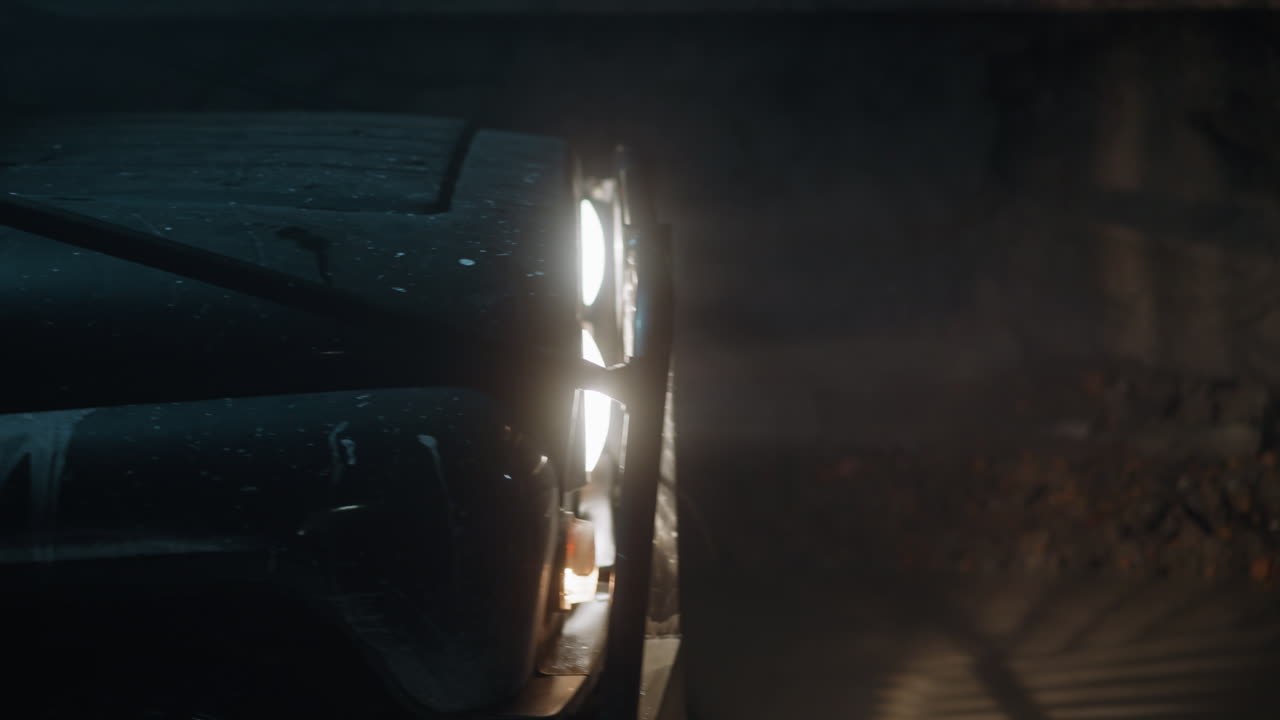 Front part of vehicle reinforced on all sides with iron