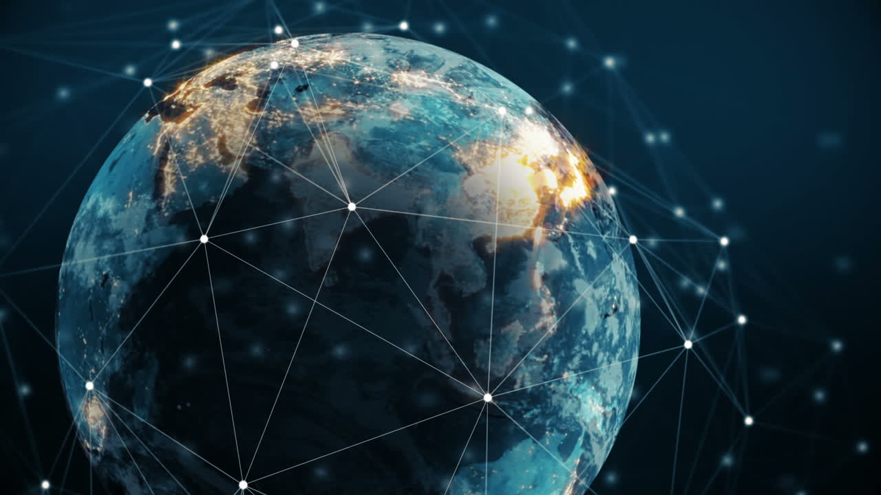 Digital animation with earth