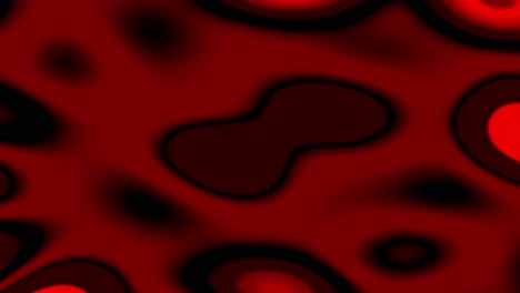 animation of red and black moving evolving splotches with saturated colors