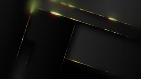 black and gold geometric background
