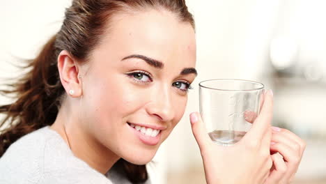 Pretty-woman-drinking-water