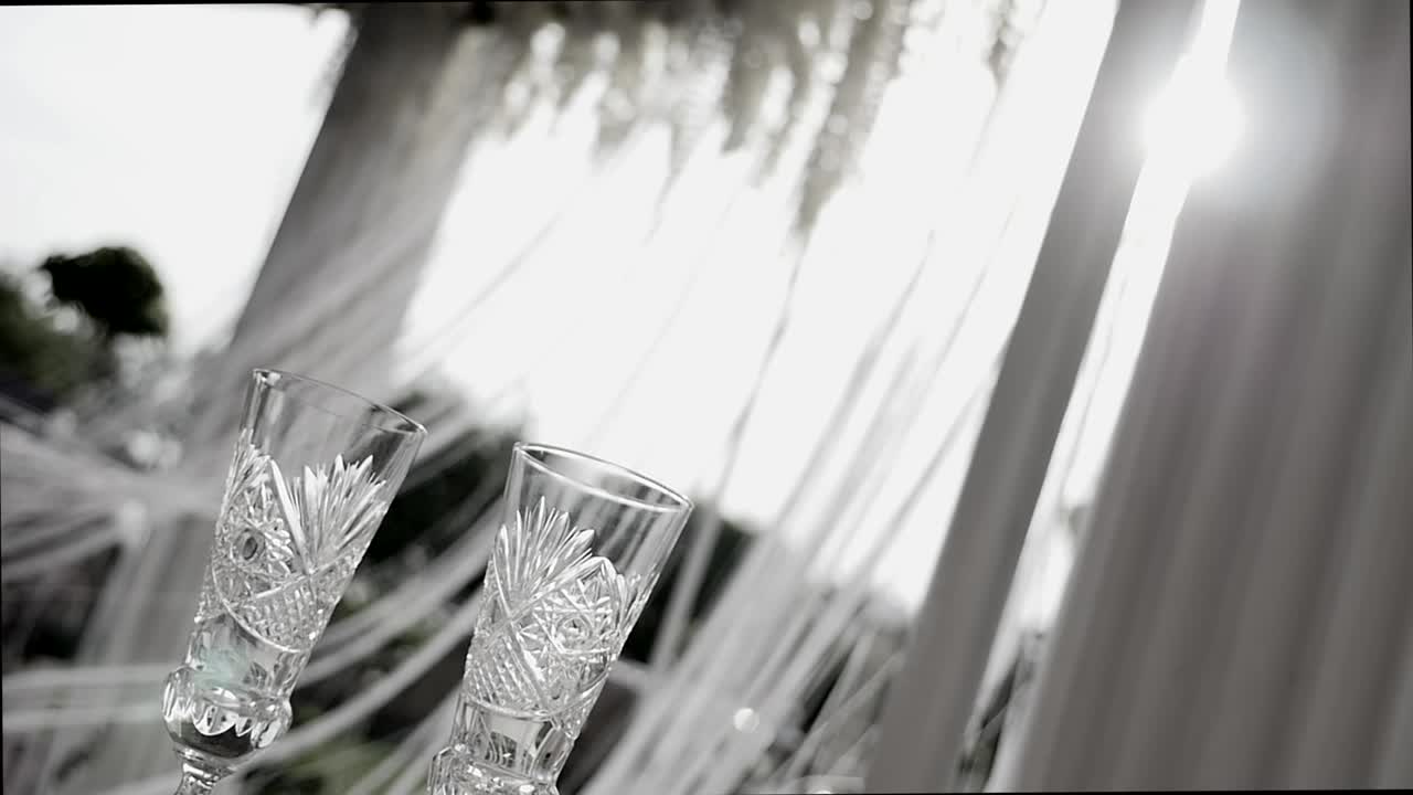 결혼식에 장식된