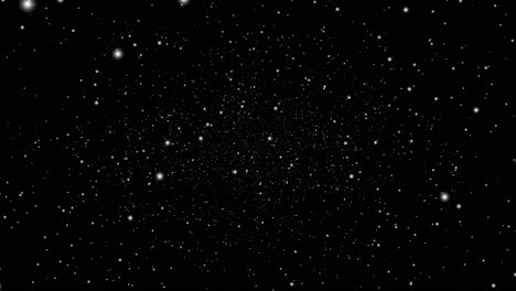 moving stars in space, video overlay