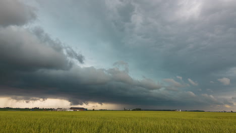 A-line-of-severe-storms-moves-across-the-midwest,-packing-lots-of-wind-and-rain