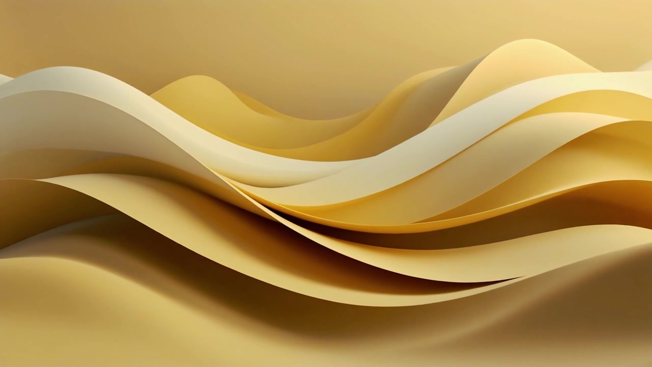 Elegant Golden Abstract Waves Flowing Seamless Loop Background