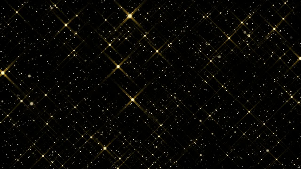 Stelle glitterate 4K. Sovrapposizione glamour