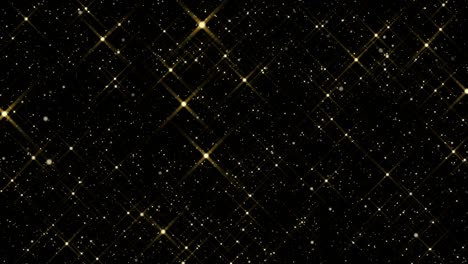 4k Glitter Stars. Glamorous Overlay