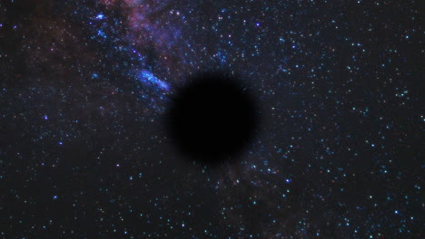 a black hole in space