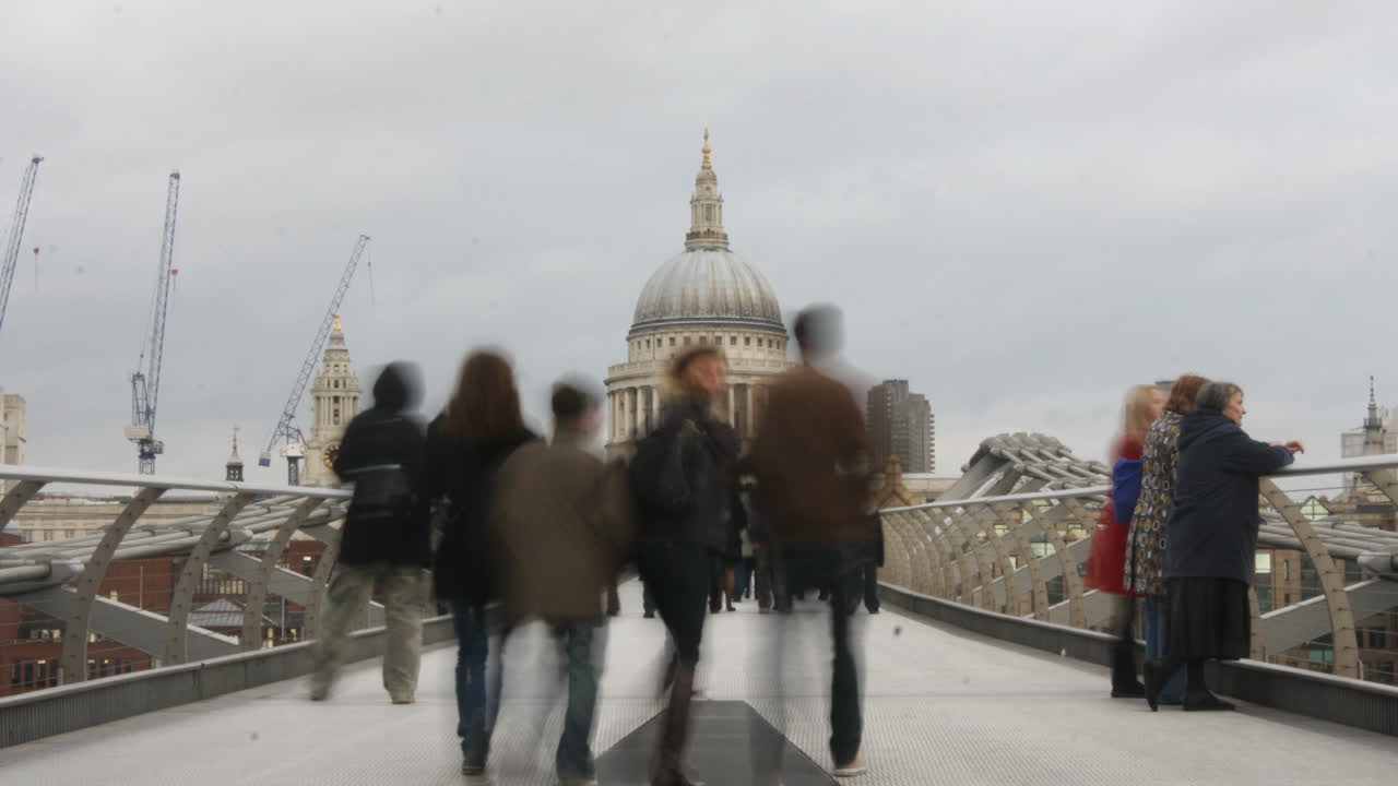 런던 밀레니엄 브릿지 타임랩스 03